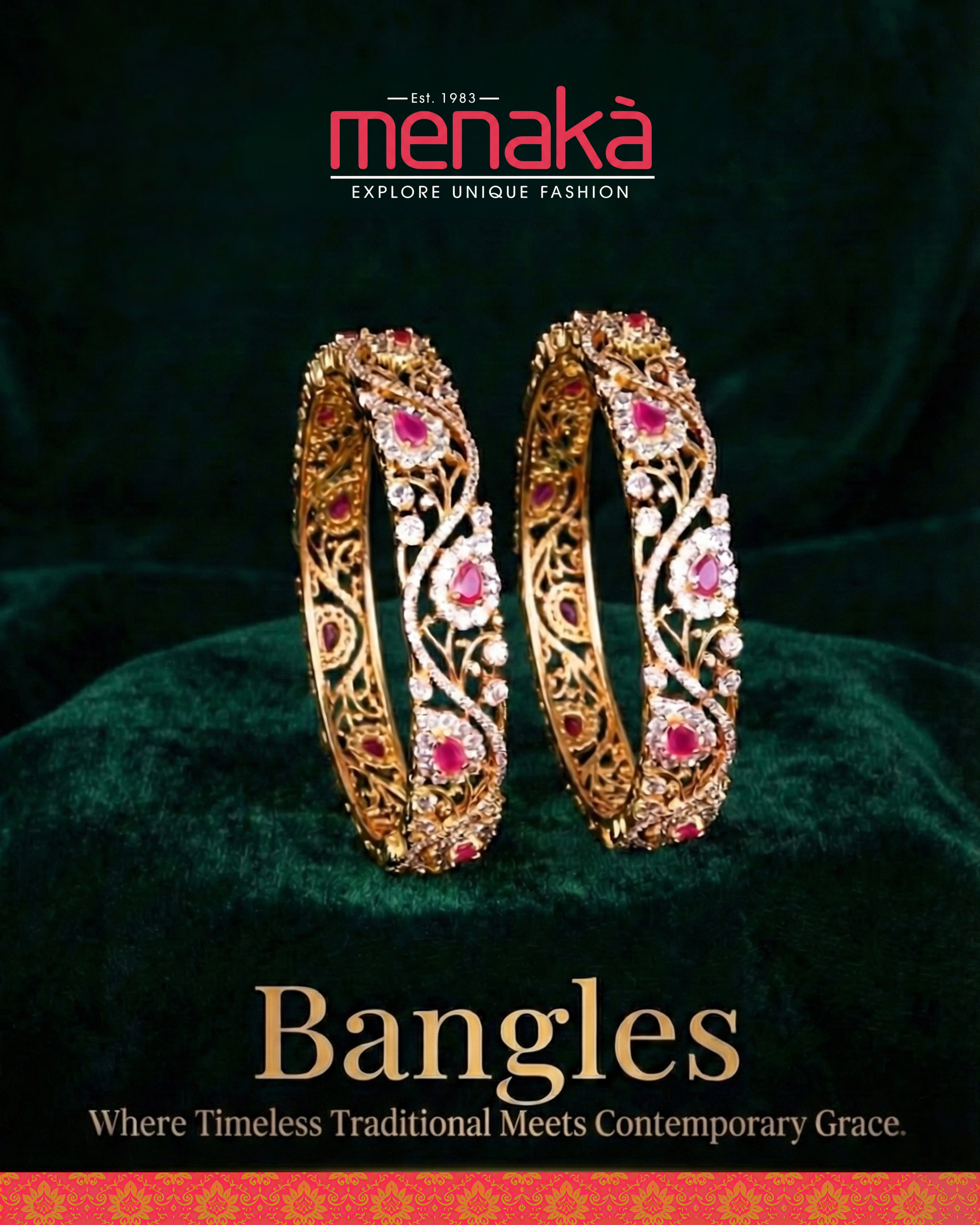 Traditional Antique Gold Temple Necklace Set with Jhumkas